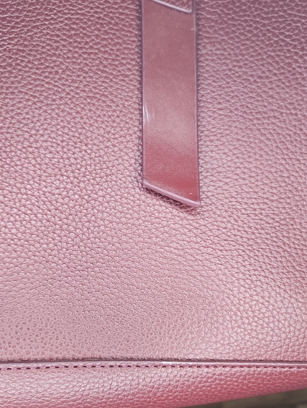 Rachel Zoe Arialith Burgandy Vegan Leather Everyday Tote Bag - Picture 7 of 7